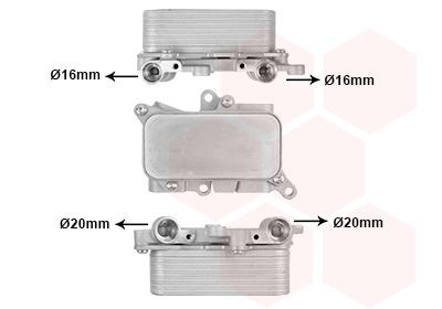 VAN WEZEL Oliekoeler, automatische transmissie 03013719 03013719 Oliekoeler automatische transmissie Volkswagen PASSAT VAN WEZEL