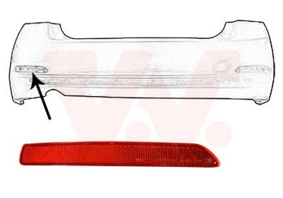 VAN WEZEL Reflektor 0693939 VAN WEZEL 0693939 BMW E82 Bagrefleks pris