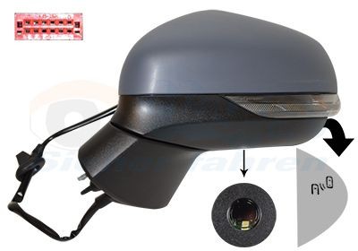 Wing mirror VAN WEZEL 1809817 VAN WEZEL 1809817 Ford MAVERICK 2022 side mirror left and right