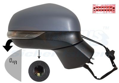 VAN WEZEL Specchietto retrovisore esterno 1809818 VAN WEZEL 1809818 Specchietto ALPINA B3 Cabrio (E46) originali prezzo