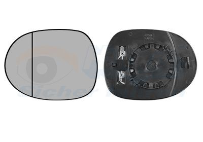 VAN WEZEL Spoguļstikls, Ārējais atpakaļskata spogulis 2580837 VAN WEZEL 2580837 Spoguļstikls Honda Civic VI cena
