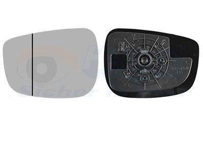 VAN WEZEL Mirror Glass, outside mirror 2791831 VAN WEZEL 2791831 genuine 3 Saloon (BP) rear view mirror glass price