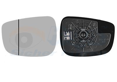 VAN WEZEL Peegliklaas, Välispeegel 2791837 Peegliklaas VAN WEZEL MPV 2791837 odav