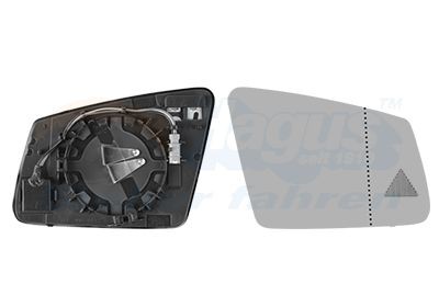 VAN WEZEL Spoguļstikls, Ārējais atpakaļskata spogulis 3044836 VAN WEZEL 3044836 orģinālās Atpakaļskata spogulis Mercedes S212 cena