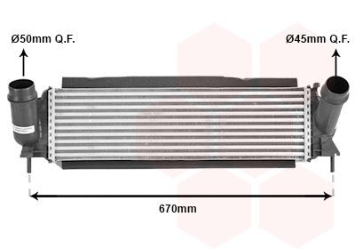 Intercooler VAN WEZEL 33014704 VAN WEZEL 33014704 Intercooler för turbo Nissan NAVARA 2007