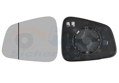 Spejlglas, udvendig spejl VAN WEZEL 3815837 VAN WEZEL 3815837 Glas til sidespejl OPEL MOKKA 2023