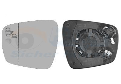 Speilglass, ytterspeil VAN WEZEL 4424835 VAN WEZEL 4424835 Sidespeil RENAULT ESPACE 2016