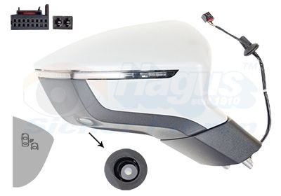 VAN WEZEL Sidespeil 4907828 VAN WEZEL 4907828 Sidespeil