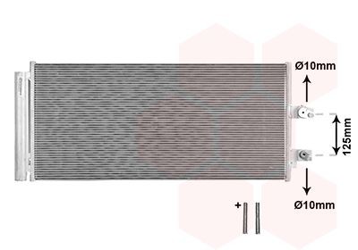 VAN WEZEL Condensor voor airco 59015700 Airco-radiateur VAN WEZEL S80 59015700 goedkoop