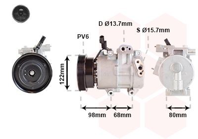 VAN WEZEL Compresseur de climatisation 8201K703 Moteur de climatisation VAN WEZEL i40 8201K703 pas cher