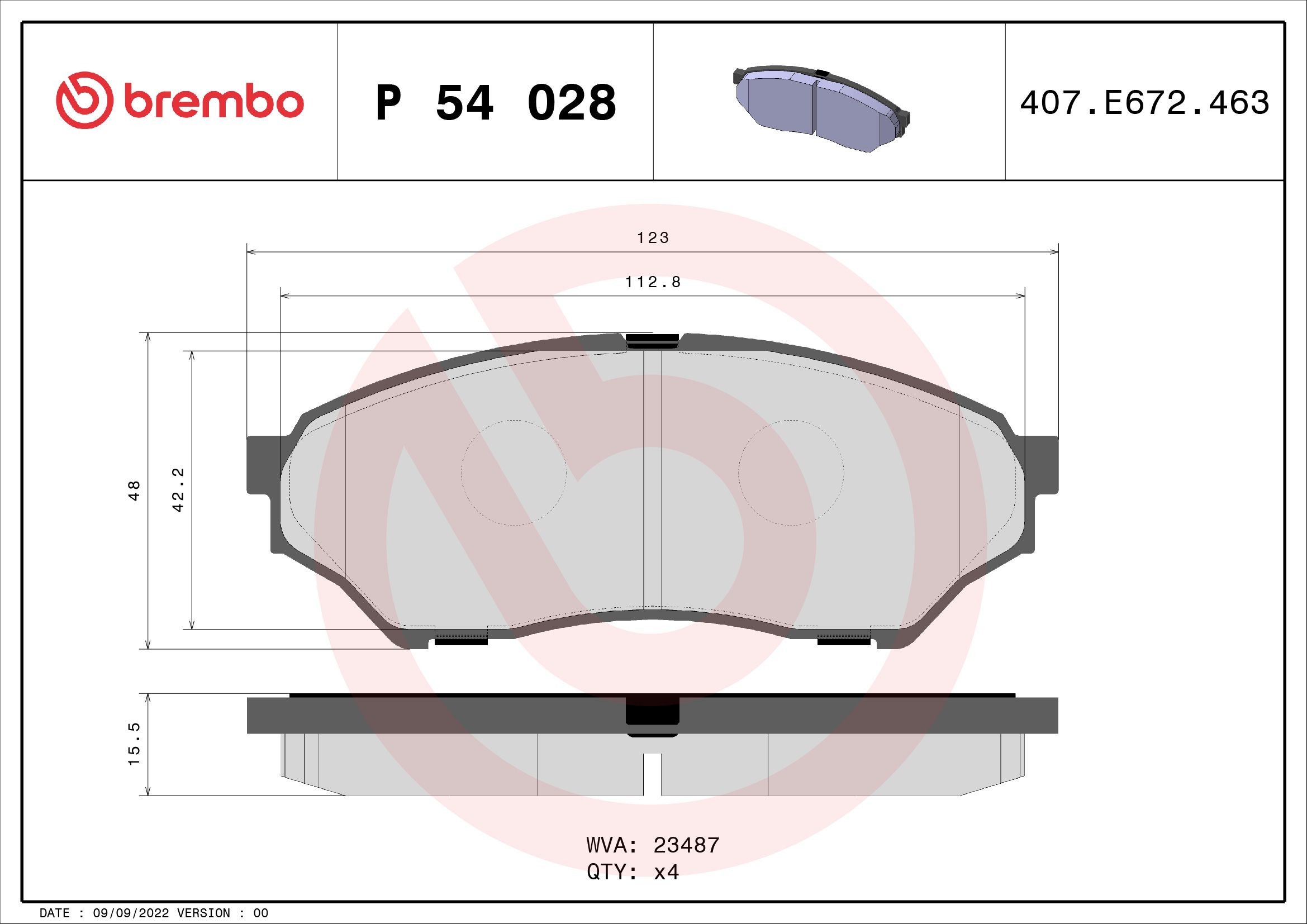 BREMBO Brzdové doštičky/platničky P 54 028 BREMBO P 54 028 Športové brzdové doštičky MITSUBISHI Pajero Mini I Uzavrete terenne vozidlo (H51, H56A) za nízku cenu