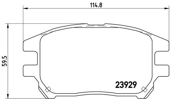 Brake pad set BREMBO P 56 050 BREMBO Prime P 56 050 LEXUS RX 1999 brake pads price