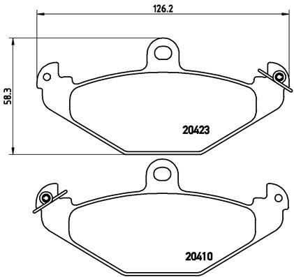 BREMBO Bremseklosser P 59 026 BREMBO Prime P 59 026 Bremse LOTUS Elise S1 1999