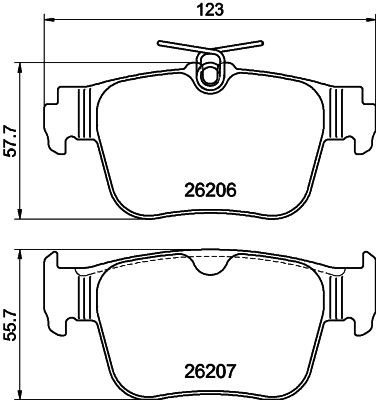 MINTEX Remblokken MDB3469 Skoda CITIGO Remblokset MINTEX MDB3469