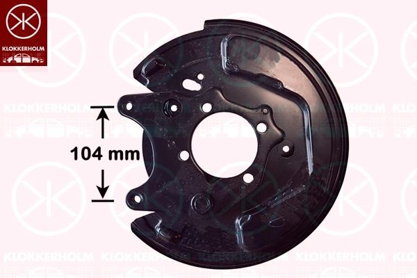 KLOKKERHOLM Splash Panel, brake disc 8116875 KLOKKERHOLM 8116875 Porsche 718 Cayman 982 brake disc back plate replacement