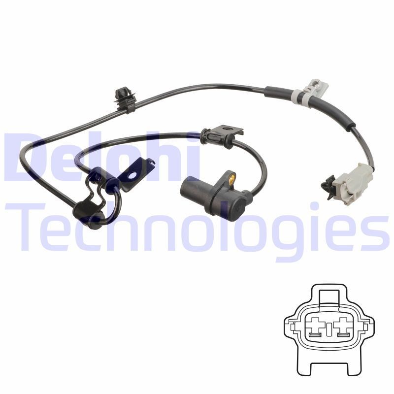 Devējs, Riteņu griešanās ātrums DELPHI SS20643 DELPHI SS20643 ABS devējs HYUNDAI MATRIX 2010