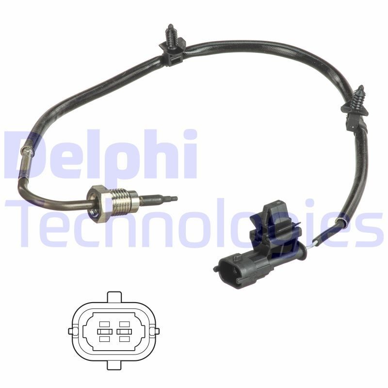 DELPHI Sensor, uitlaatgastemperatuur TS30142 DELPHI TS30142 Temperatuurvoeler Astra H Station Wagon originele prijs