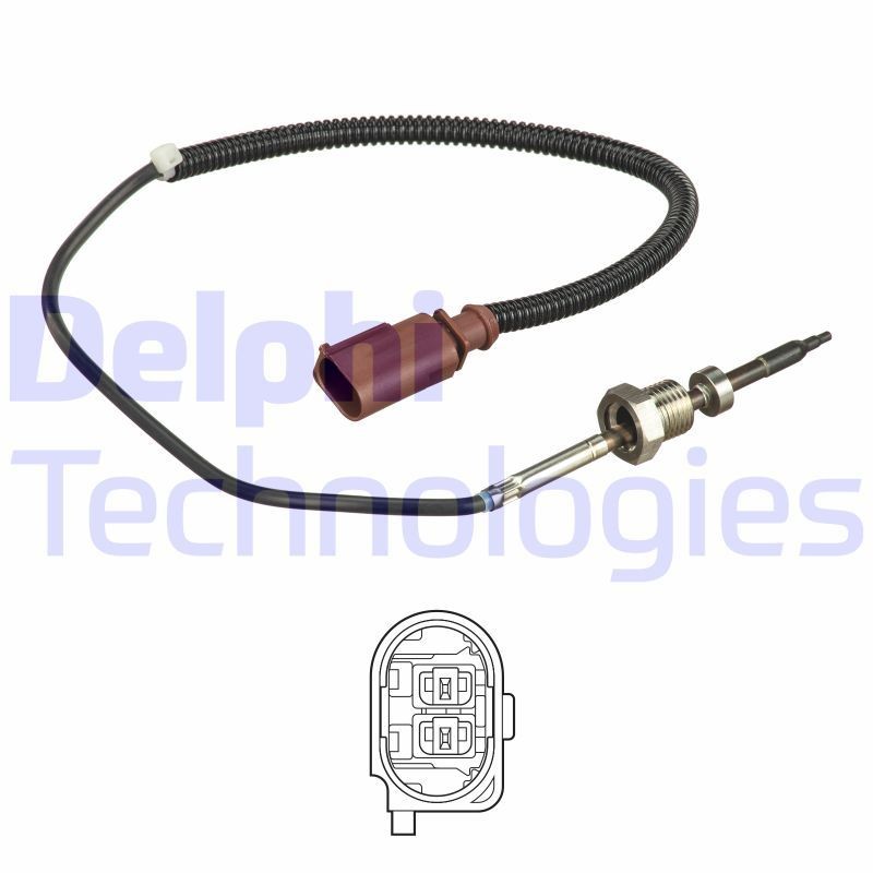 Abgastemperatursensor DELPHI TS30147 DELPHI TS30147: Zylinderkopf Temperatursensor Volkswagen MULTIVAN 2008