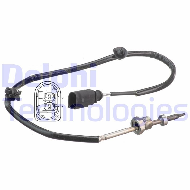 DELPHI Devējs, Izplūdes gāzu temperatūra TS30153 Izplūdes temperatūras sensors DELPHI Dacia SANDERO TS30153