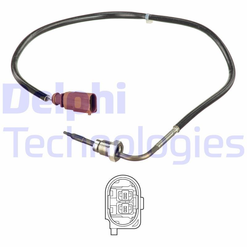 DELPHI Sensor, udstødningsgastemperatur TS30154 Sensor udstødningsgastemperatur DELPHI Toyota VERSO TS30154