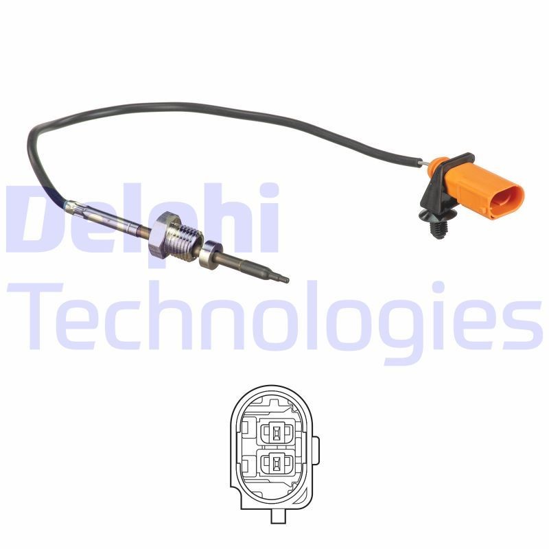 Palpeur, température des gaz DELPHI TS30171 DELPHI TS30171: Capteur de température des gaz d'échappement Volkswagen CRAFTER 2010