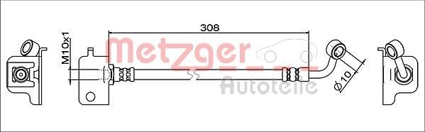 METZGER Remslang 4111566 prijs Remslangen Hyundai IA 4111566 METZGER