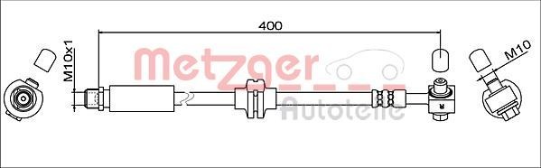 METZGER Remslang 4111622 4111622 Remslang CHEVROLET AVALANCHE METZGER