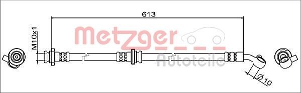 METZGER Remslang 4111949 Remslangen Nissan T32 4111949 METZGER