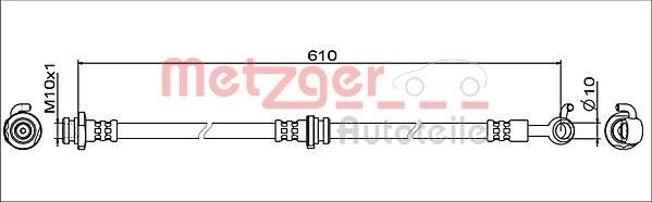 METZGER Pidurivoolik 4111960 4111960 Pidurivoolik METZGER NISSAN 200 SX