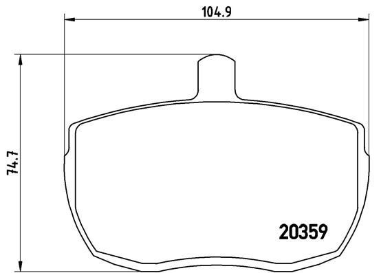 BREMBO Piduriklotsid P A6 001 BREMBO P A6 001 originaal Pidurikattekomplekt, ketaspidur RENAULT 25 hind