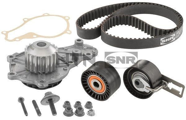 SNR Ūdenssūknis + Zobsiksnas komplekts KDP452.360 Ūdens sūkņi + zobsiksnas komplekts SNR Opel CORSA KDP452.360