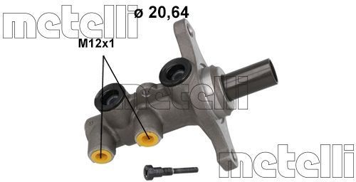 Maître-cylindre de frein METELLI 05-1209 METELLI 05-1209 Cylindre de frein HYUNDAI ACCENT 2011