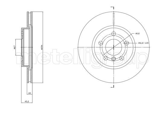 METELLI Disco freno 23-1772C 23-1772C Dischi freno BMW METELLI costo