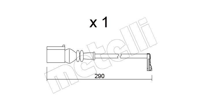METELLI Témoin d'usure de plaquette de frein SU.365 METELLI SU.365 Kit de contact avertisseur usure des garnitures de freins TGE UZ prix