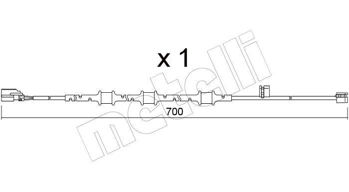 METELLI Indikators, Bremžu uzliku nodilums SU.395 SU.395 METELLI Bremžu kluču nodiluma devējs Alfa Romeo lēti