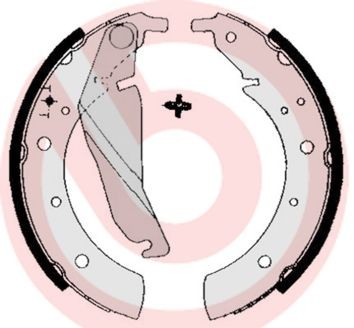 BREMBO Piduriklotside komplekt S 06 502 Trummelpidur BREMBO BMW X1 S 06 502