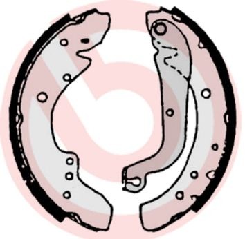 BREMBO Brake Shoe Set S 23 505 BREMBO S 23 505 Trafic I Platform/Chassis (P6) brake shoes rear and front price