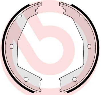 BREMBO Bremsebakkesæt, parkeringsbremse S 23 554 Håndbremsebakker BREMBO CITROËN S 23 554