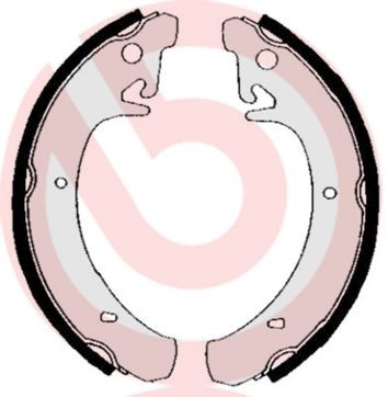 BREMBO Sada brzdových čeľustí S 41 503 BREMBO S 41 503 Bubnové brzdy Lada 2190 lacné