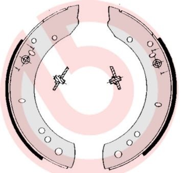 BREMBO Bromsbacksats S 44 502 Bromsbackar FORD ASIA / OCEANIA BREMBO S 44 502