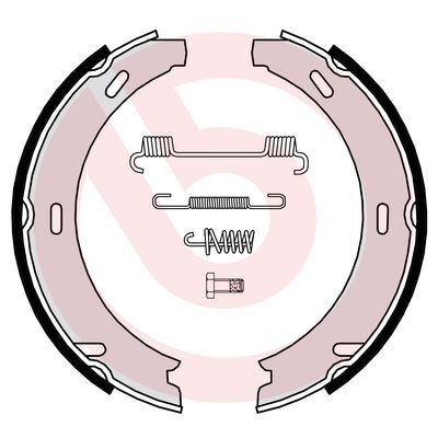 BREMBO Bremseskosett, håndbrems S 50 507 Håndbremse BREMBO Mercedes-Benz E-Klasse S 50 507