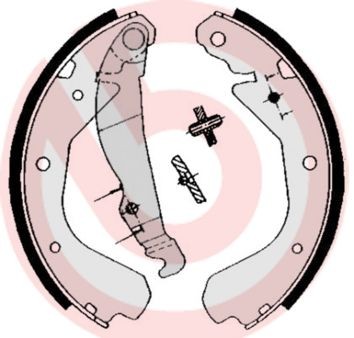 BREMBO Bremsebakkesæt S 59 509 BREMBO S 59 509 Tromlebremser Opel Vectra A billig