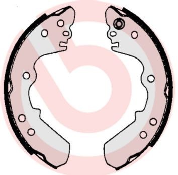 BREMBO Brake Shoe Set S 59 512 S 59 512 BREMBO brake shoes OPEL ZAFIRA