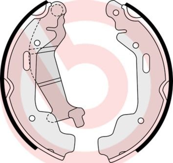BREMBO Remschoenset S 59 516 S 59 516 Trommelrem BREMBO SUZUKI LIANA