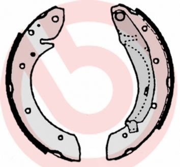 BREMBO Σετ σιαγόνων φρένων S 61 522 BREMBO S 61 522 Φρένο τυμπάνου 405 II Combi (4E) γνήσια τιμες