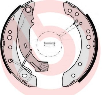 BREMBO Bremžu loku komplekts S 61 526 BREMBO S61526 Trumuļu bremzes Renault Koleos 2 cena