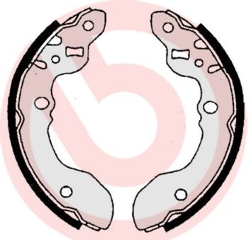 BREMBO Jeu de mâchoires de frein S 79 516 Suzuki CARRY Camionnette Kit mâchoires de frein BREMBO S 79 516