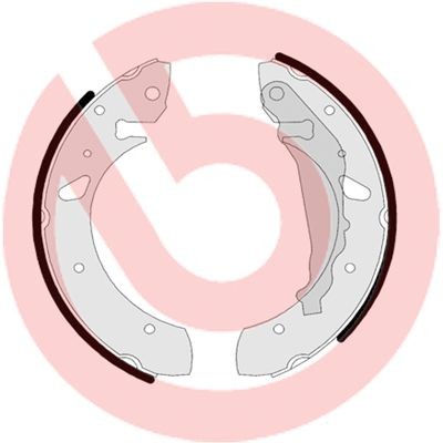 BREMBO Bremžu loku komplekts S 83 507 Bremžu loku BREMBO Toyota STARLET S 83 507