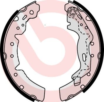 BREMBO Bremsebakkesæt S 83 510 BREMBO S83510 Bremsebakkesæt Nissan URVAN originale