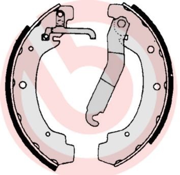 BREMBO Bromsbacksats S 85 534 S 85 534 BREMBO bromsbackar Volkswagen POLO